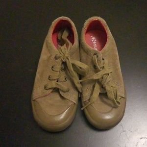brown leather toddler Superga shoe 9 1/2